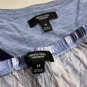 Simply Vera Wang Blue PJs + Sleep Shirt & Fleece Pants